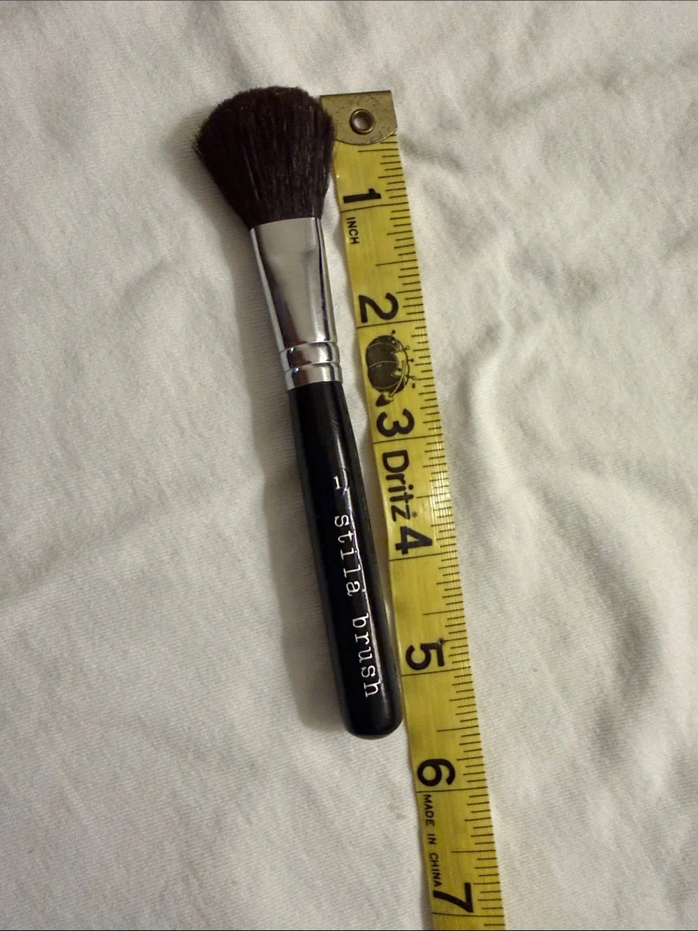 Stila #1 Blush Brush SHORT Handle w/Natural Bristles EUC